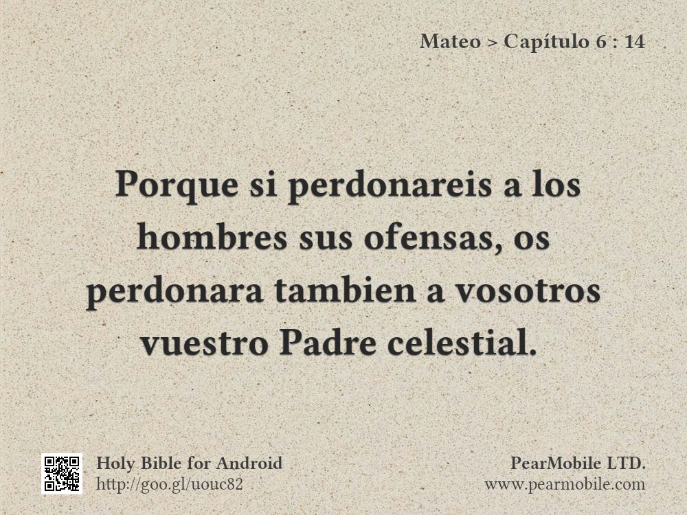 Mateo, Capítulo 6:14
